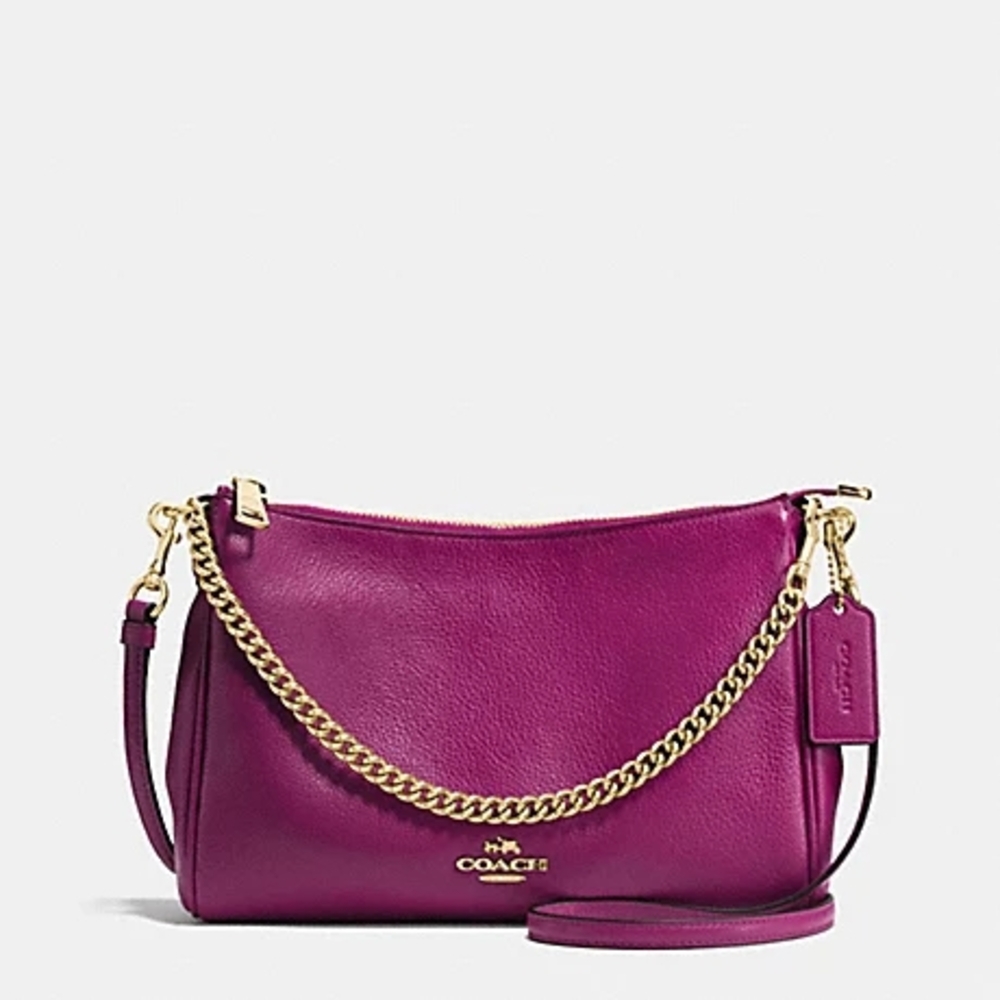 COACH F36666 CARRIE CROSSBODY IN PEBBLE LEATHER